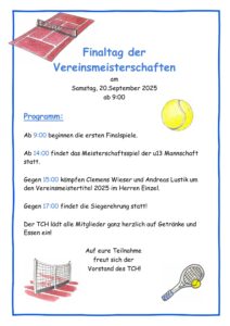 Finaltag Vereinsmeisterschaft 2025