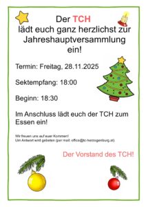 Jahreshauptversammlung / Weihnachtsfeier 2025